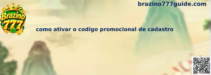 Como ativar o código promocional de cadastro Brazino777